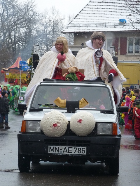Prinzenpaar der Silikonie Ottobeuren auf dem Faschingsumzug Ronsberg 2013