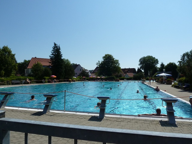 50-Meter-Schwimmbecken im Freibad Kaufbeuren
