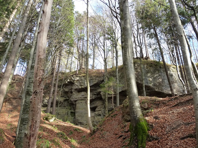 bizarre Felsformation in der Teufelsküche bei Obergünzburg