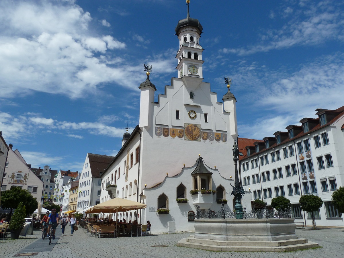 Rathaus Kempten, Ansicht vom Rathausplatz