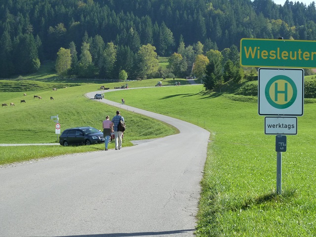 Ausgangspunkt der Rundwanderung zur Alpe Beichelstein bei Wiesleuten