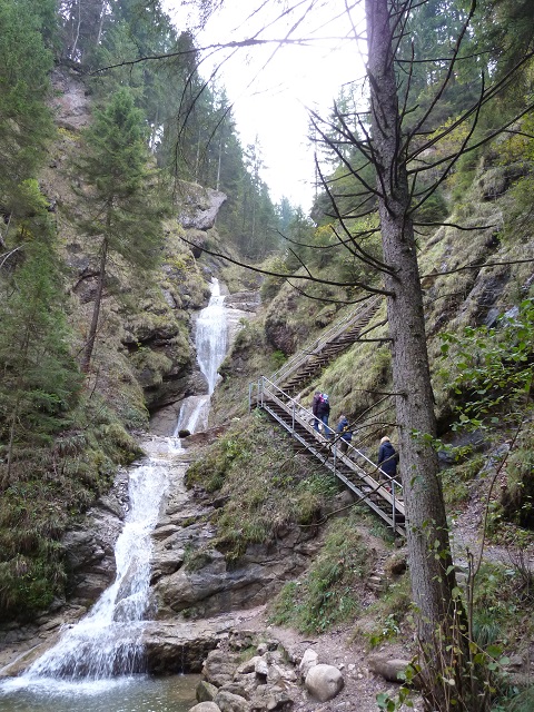 der Wasserfallweg an der Alpspitz bei Nesselwang