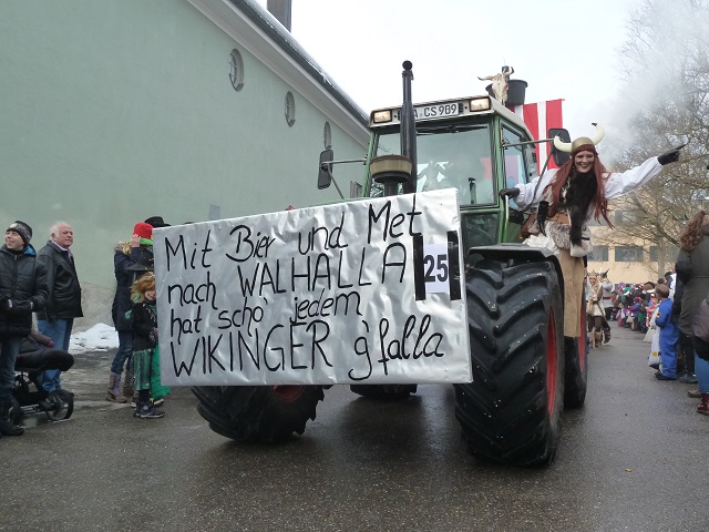 Wikinger auf dem Faschingsumzug Obergünzburg 2015