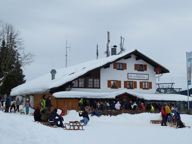 Bergstation der Hornbahn am Imberger Horn im Winter
