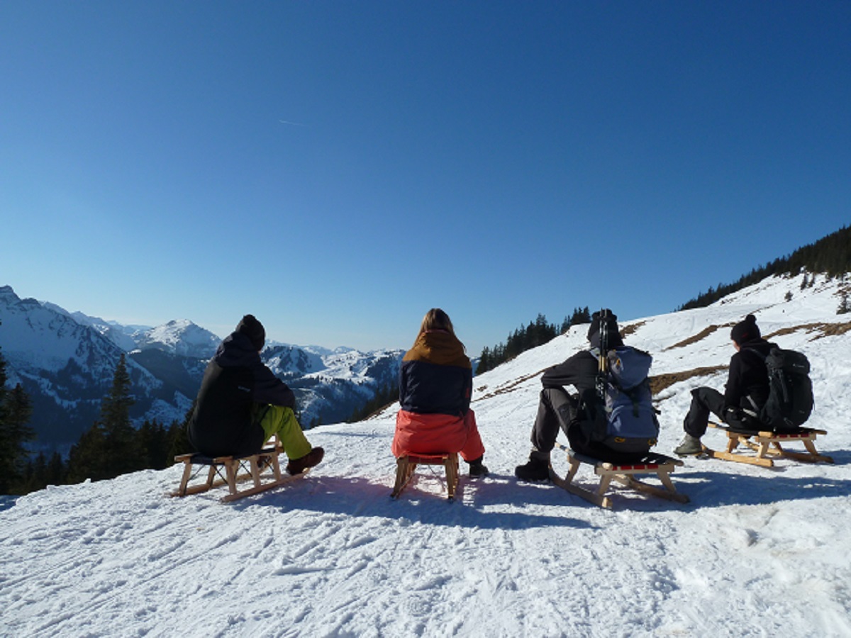 Rodeln am Breitenberg bei Pfronten