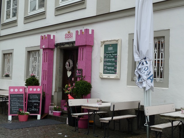 Eingang zum Café Sissi in Kempten