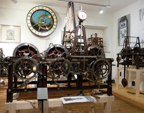 Uhrwerk im Schwäbischen Turmuhrenmuseum Mindelheim