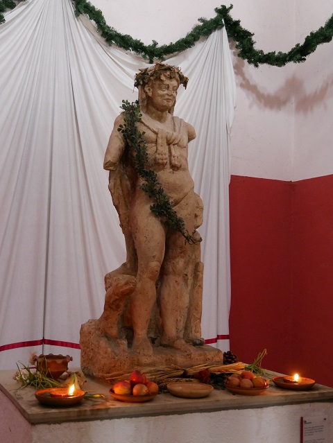 Statue im Herkulestempel in Kempten