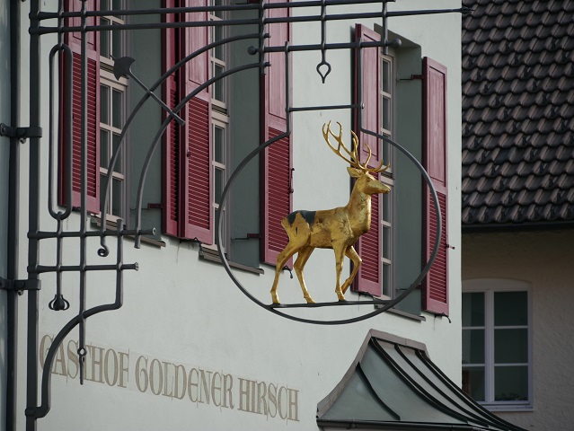 Goldener Hirsch am Gasthof Goldener Hirsch in Obergünzburg