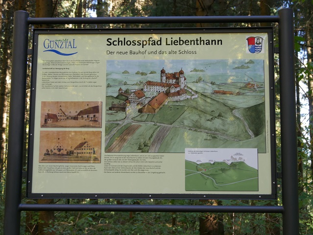 Infotafel am Schlosspfad Liebenthann