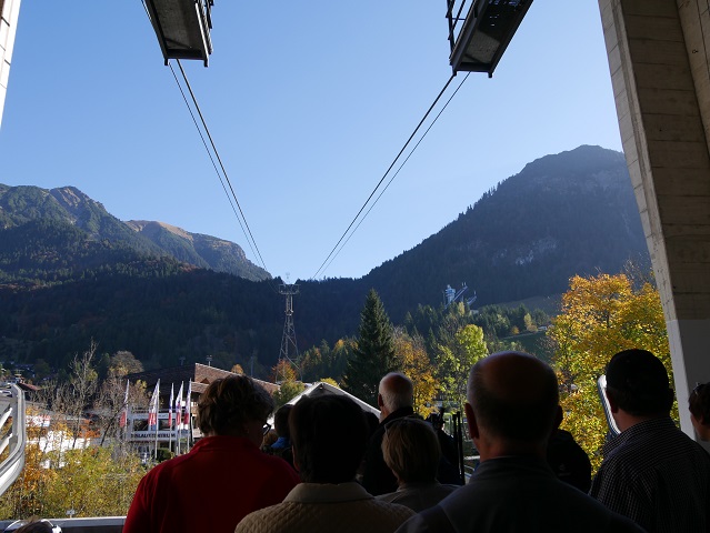 An der Talstation der Nebelhornbahn