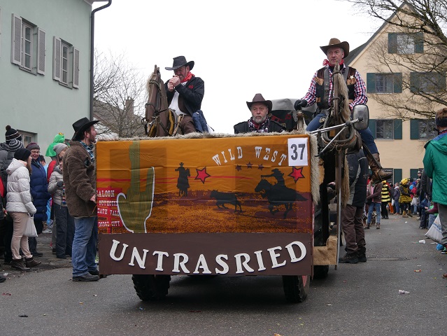 Coole Cowboys aus Untrasried auf dem Faschingsumzug Obergünzburg 2018