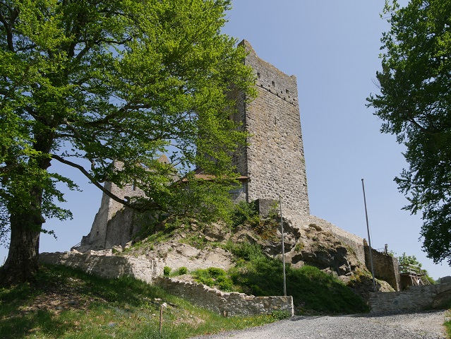Eingang zur Burgruine Sulzberg