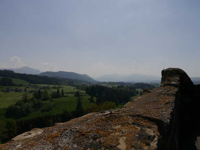 Grüntenblick von der Burgruine Sulzberg aus