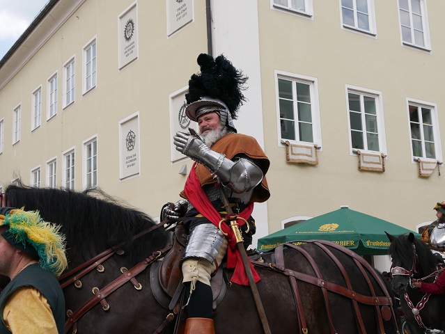 Georg von Frundsberg auf dem Festumzug in Mindelheim 2018