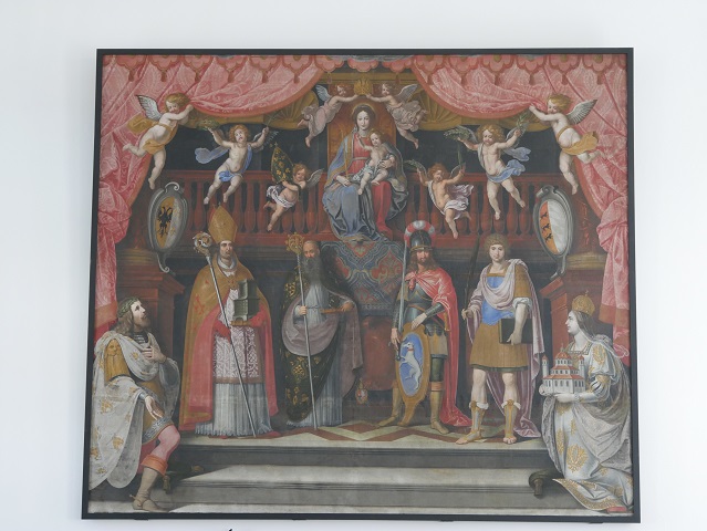 Karl der Große und Hildegard im Fürstensaal der Residenz Kempten