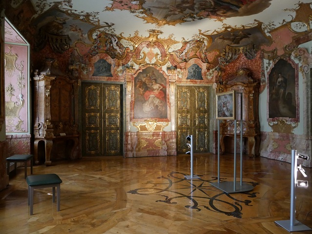 Wohn- und Arbeitszimmer des Fürstabts in der Residenz Kempten