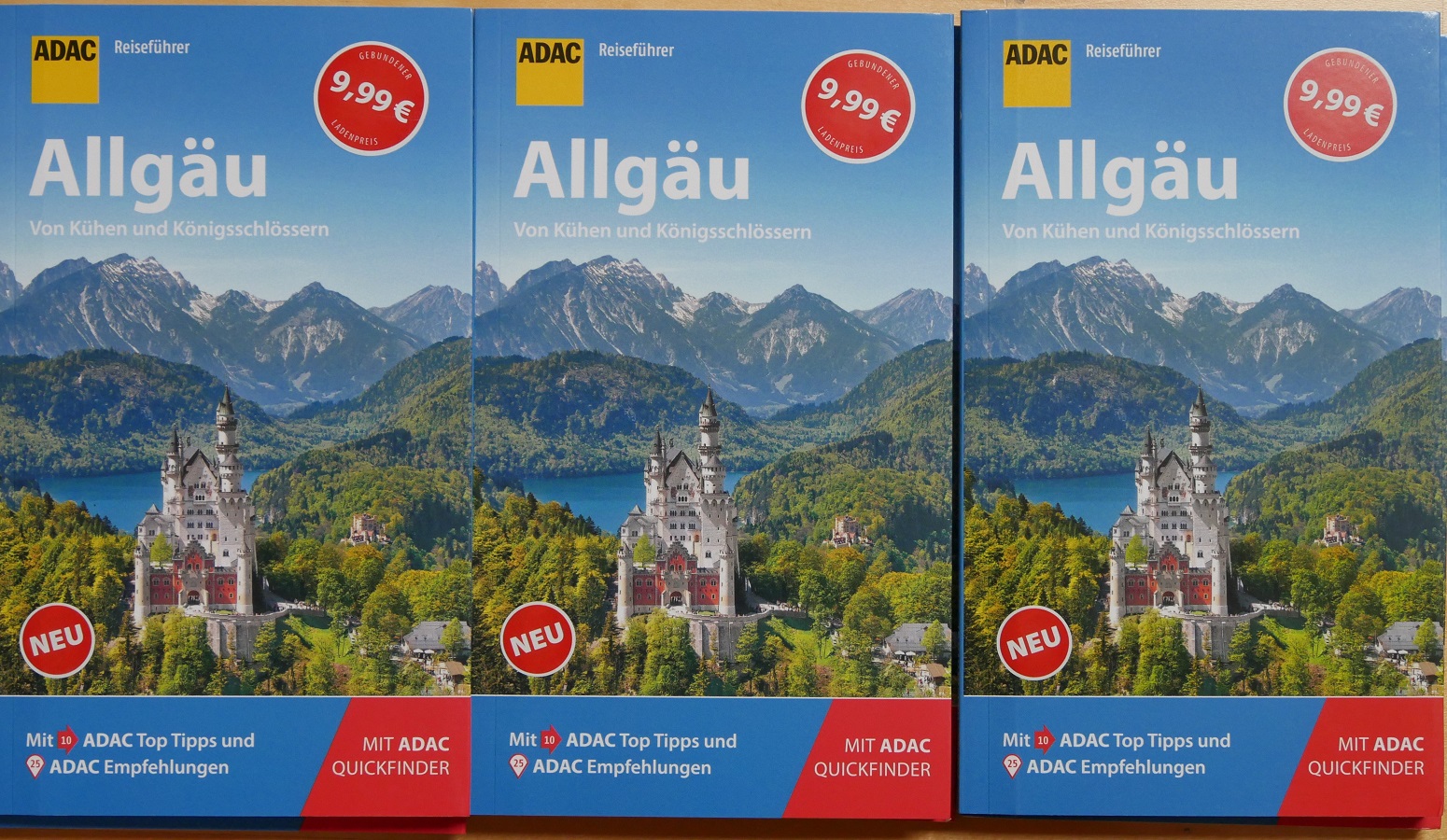 ADAC-Reiseführer Allgäu - meine Autorenexemplare
