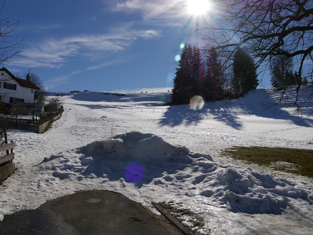 Beginn des Römerwegs in Stötten
