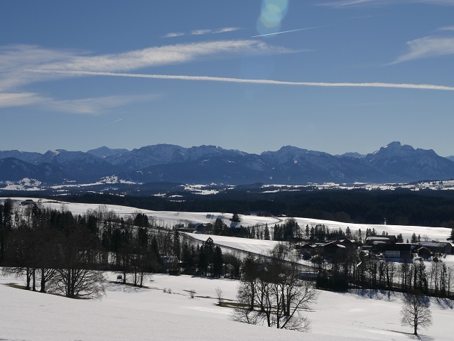 Panoramablick vom Römerweg am Auerberg