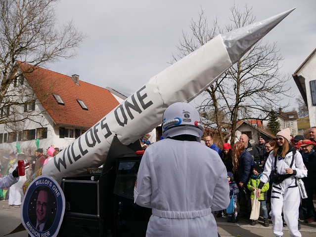 Faschingsumzug Obergünzburg 2019 - Willofs One Rakete