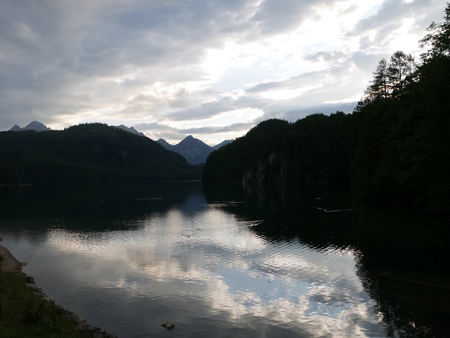 Abendstimmung am Alpsee in Hohenschwangau