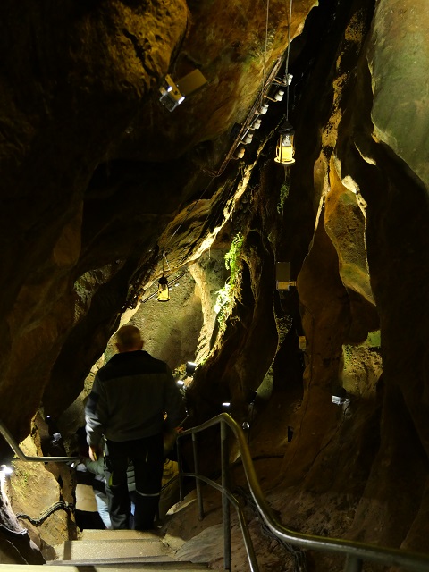 Abstieg in der Sturmannshöhle Obermaiselstein