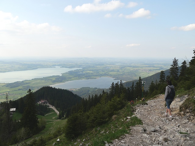 Abstieg vom Tegelberg zur Rohrkopfhütte