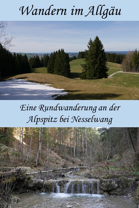 Rundwanderung an der Alpspitz bei Nesselwang im Frühling