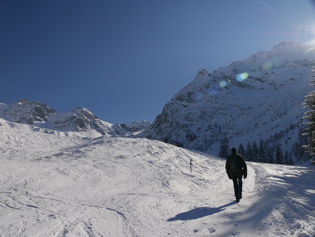 Winterwanderung im Kleinwalsertal - im hinteren Wildental