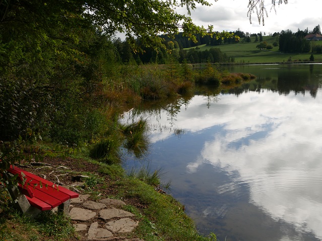 idyllische Bank am Kögelweiher