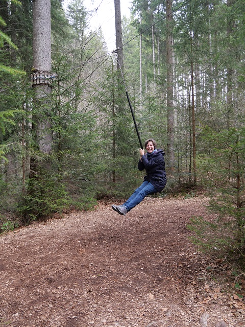 Baumschaukel im Kinderwald