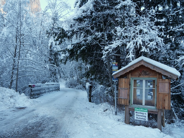 Beginn des Wegs zur Vilser Alm