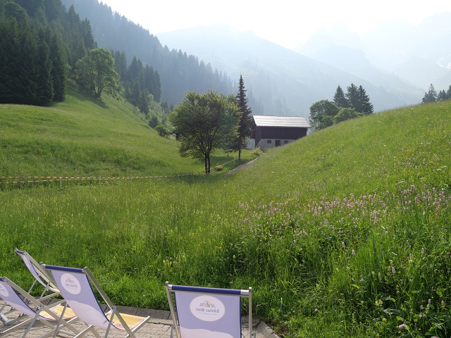 Bergblick vom Berggasthof Einödsbach aus