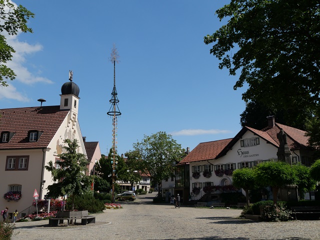 Blick auf den Marktplatz Bad Grönenbach