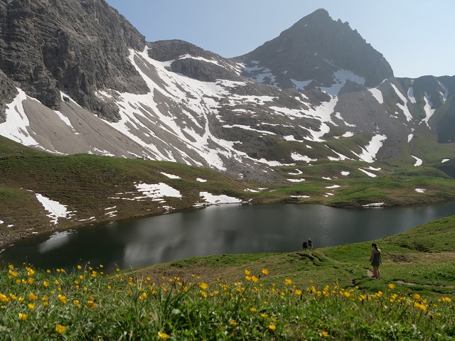 Blick auf den Rappensee bei Oberstdorf