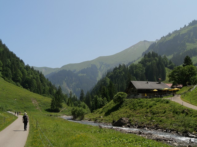 Blick auf die Alpe Breitengehren