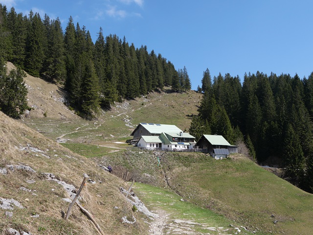 Blick auf die Hirschalpe bei Oberjoch