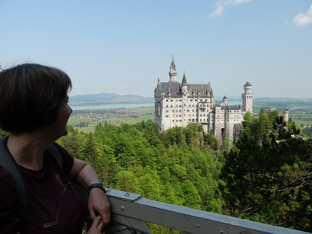 Blick von der Marienbrücke auf Schloss Neuschwanstein