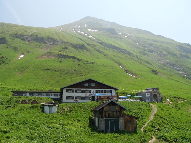 Die Enzianhütte am Linkerskopf bei Oberstdorf