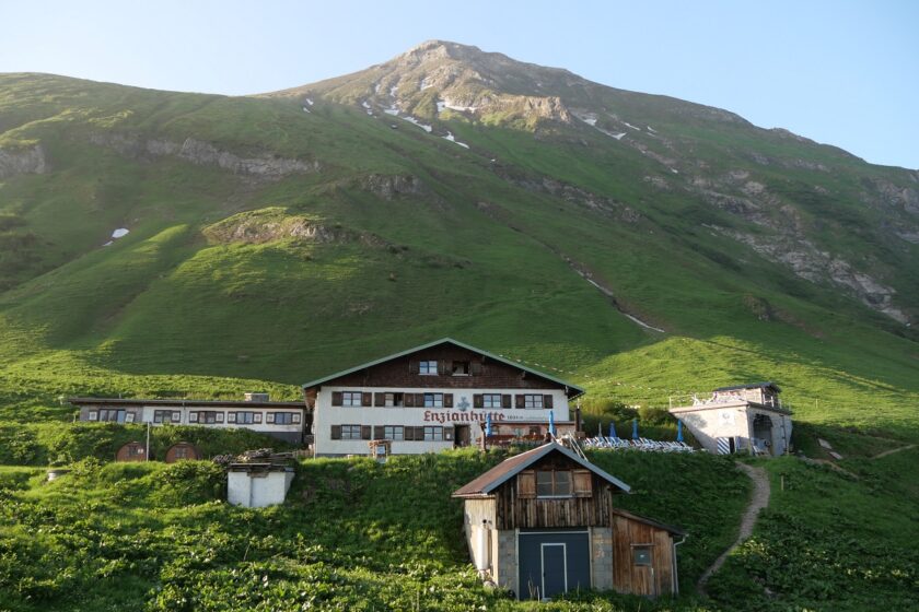 Die Enzianhütte bei Oberstdorf