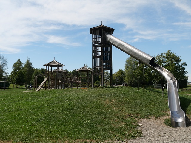Einer der schönsten Spielplätze im Allgäu - im Ostpark Bad Wörishofen
