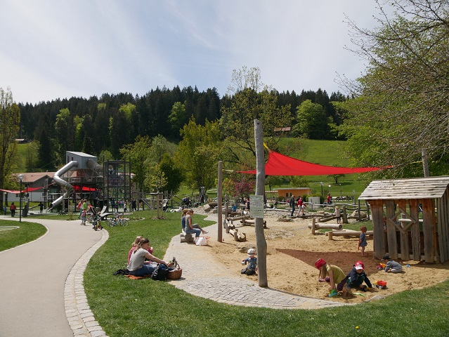 Sandspielplatz im Kurpark Oberstaufen