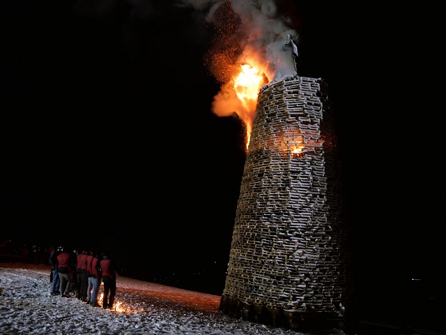 Funkenfeuer in Oberreute