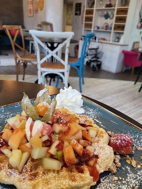 Gut essen in Kempten - Waffel im Café Zuckersüß