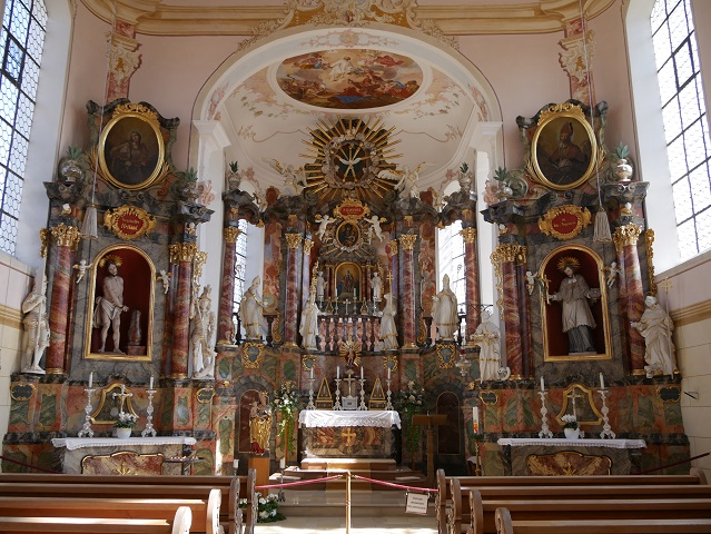 Kapelle St Rasso in Untergammenried - Innenansicht