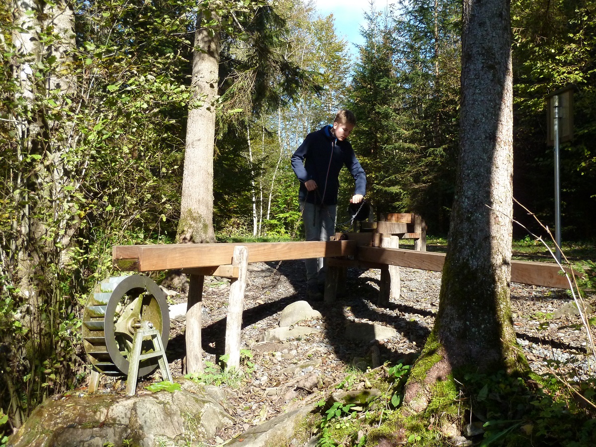 Mühlrad am Erlebnisweg Abenteuer Galetschbach