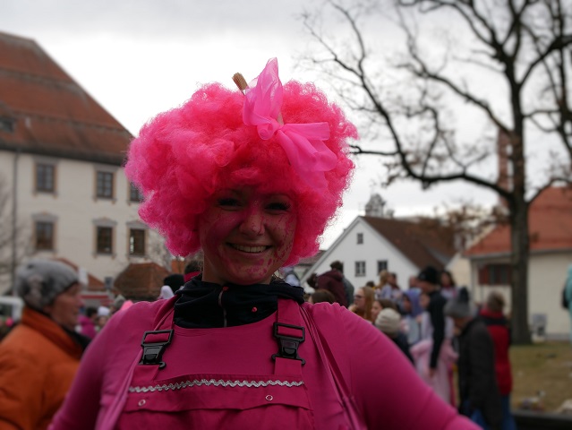 Pretty in Pink auf dem Faschingsumzug Obergünzburg 2020