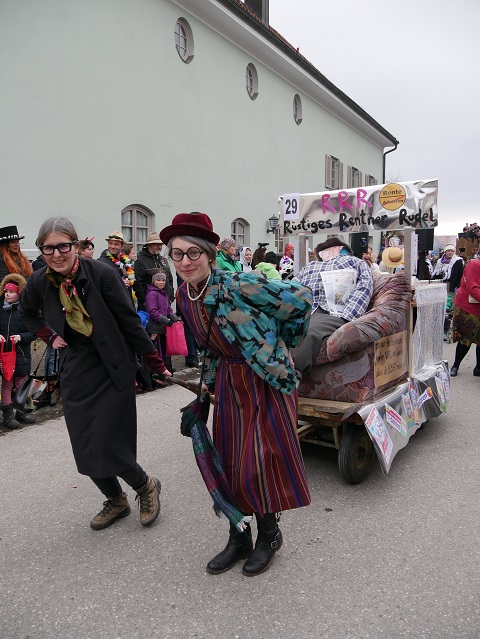 rüstige Rentner auf dem Faschingsumzug Obergünzburg 2020