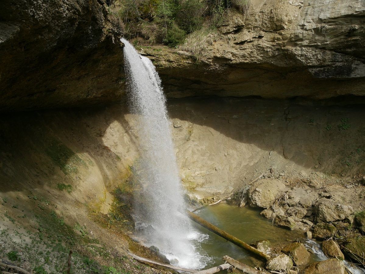 Die untere Stufe der Scheidegger Wasserfälle